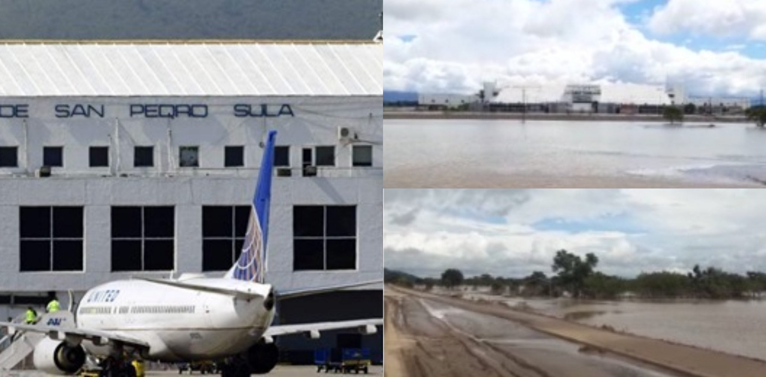 aeropuerto Villeda Morales inundado