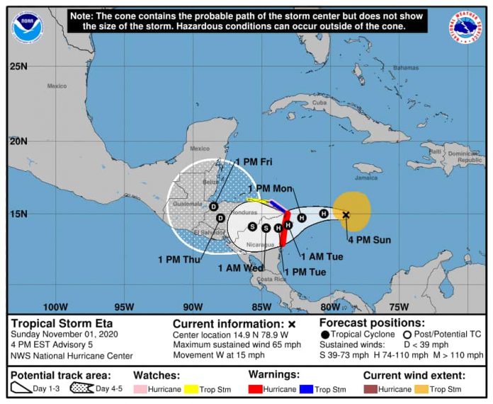 Tormenta tropical Eta Tormenta tropical Eta