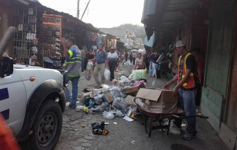 basura en mercados de Comayagüela