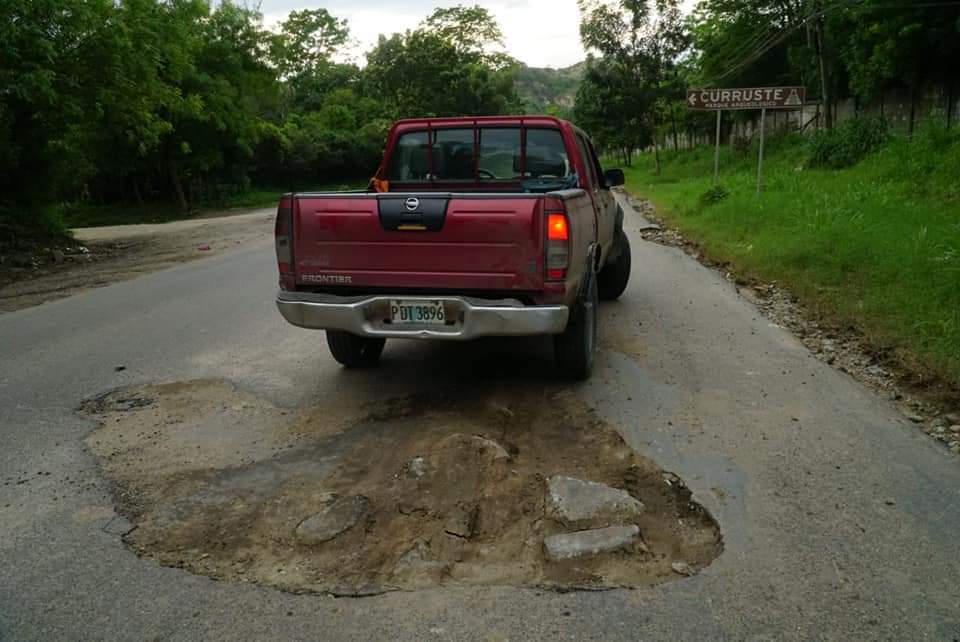 Carretera del sector Ticamaya
