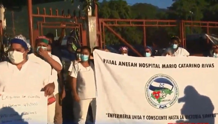 enfermeras protestas Honduras
