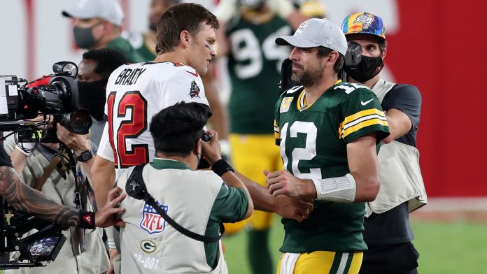 Brady y Rodgers, dos seguros miembros del Salón de la Fama, buscarán un boleto para el Super Bowl LV del 7 de febrero.