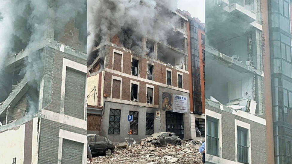 Edificio explosión Madrid