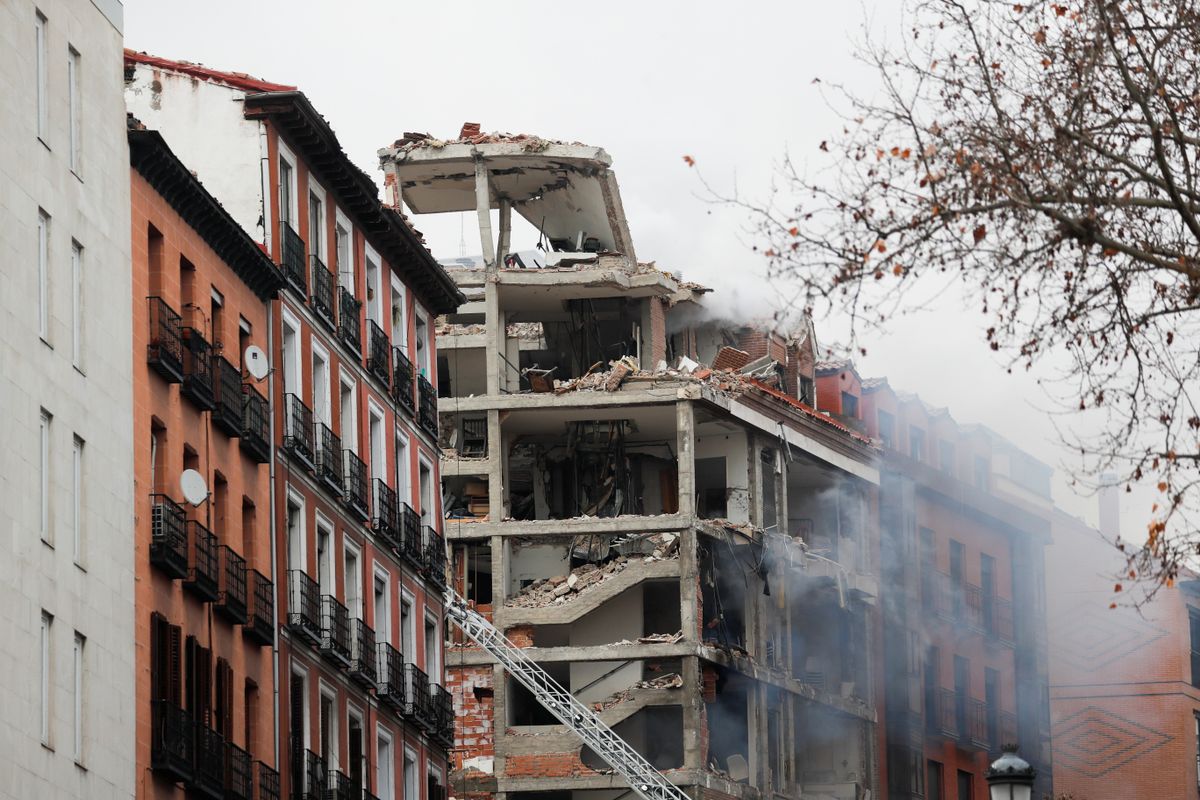 explosión en edificio Madrid