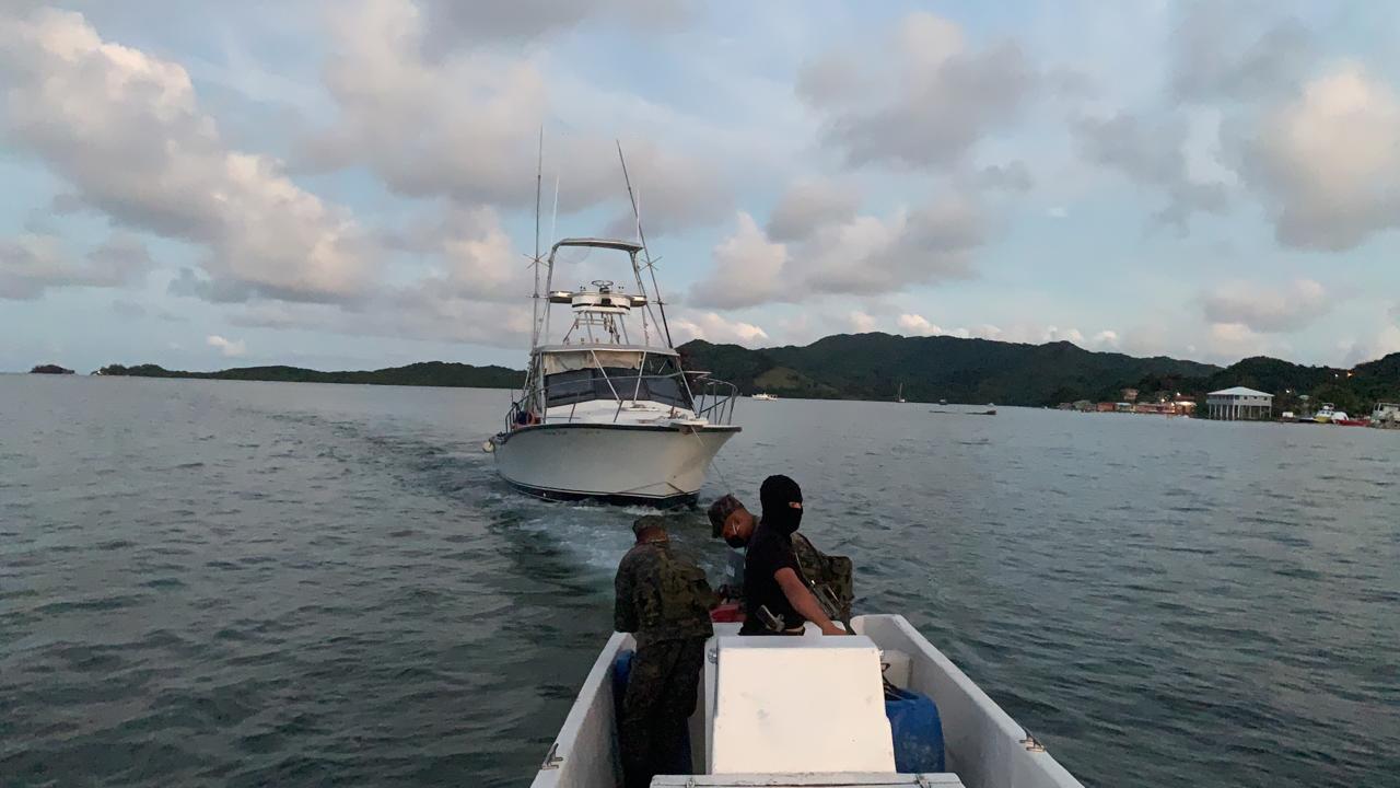 cocaína embarcación en Guanaja