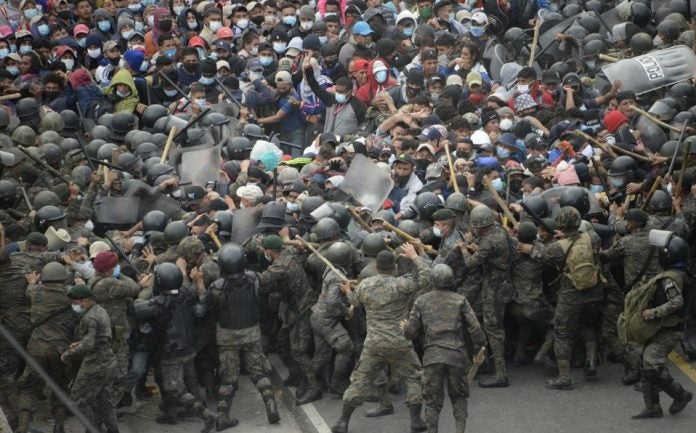 Migrantes hondureños Migrantes hondureños