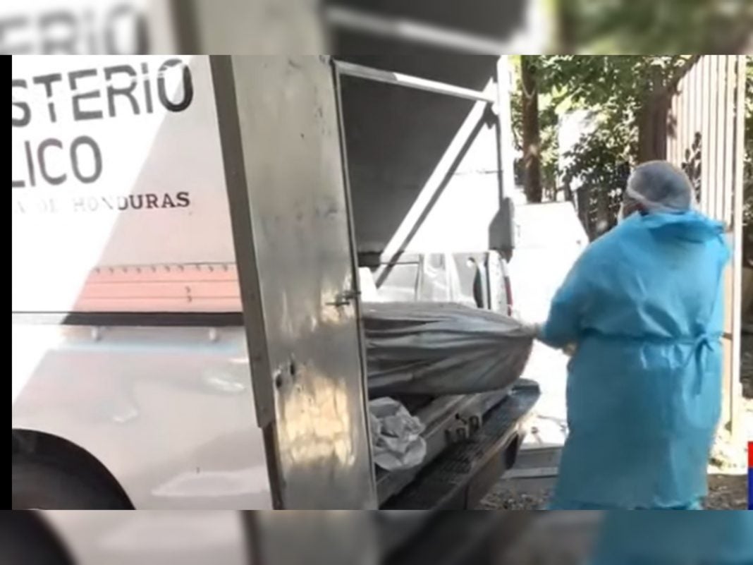 morgue cadáveres contenedor Honduras