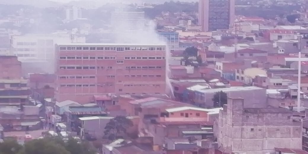 incendio en edificio de Comayagüela