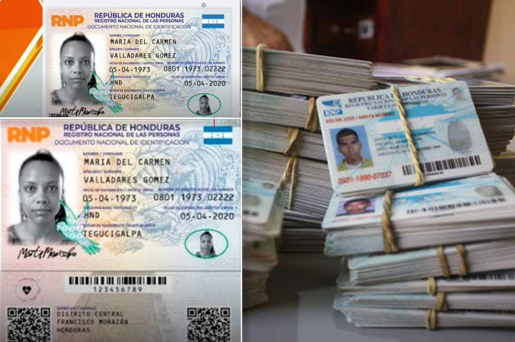 nueva tarjeta de identidad Honduras
