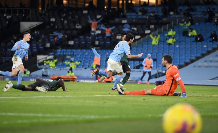Décima victoria al hilo para el equipo de Pep Guardiola en el certamen, que no pierde un juego oficial hace 2 meses y 21 días atrás.