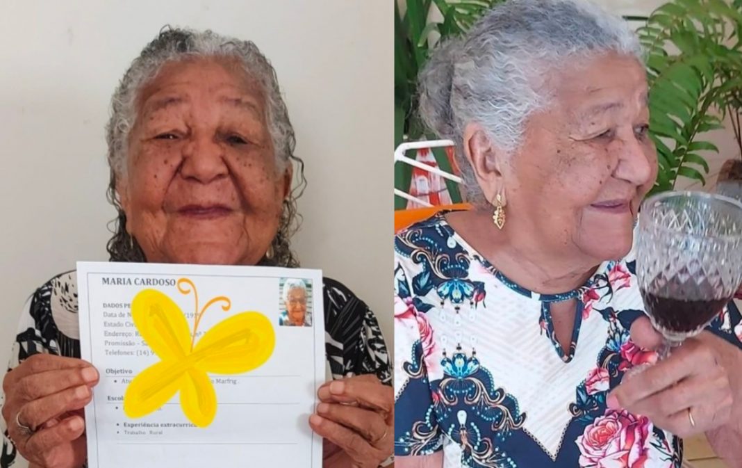 Abuelita 101 años busca trabajo