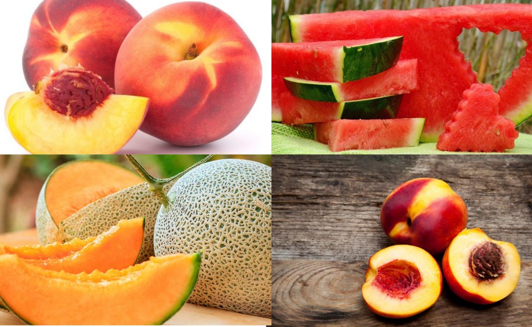 Frutas hidratación verano