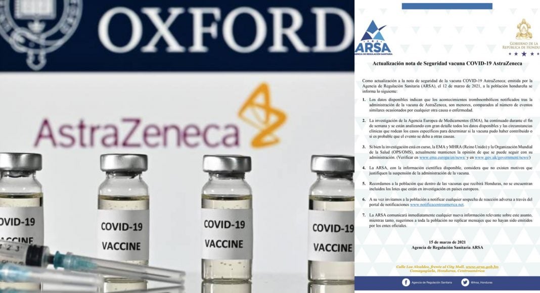 ARSA vacunación dosis AstraZeneca