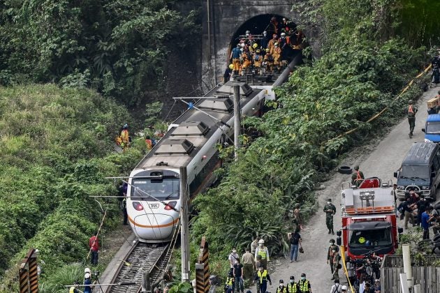 accidente de tren en taiwán