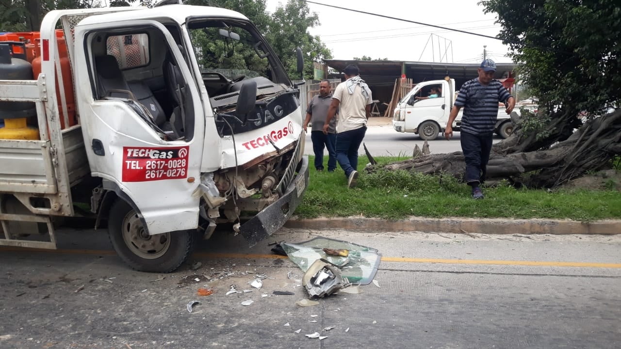 múltiple colisión carretera a Puerto Cortés
