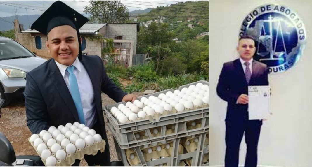 Joven se hizo abogado vendiendo huevos