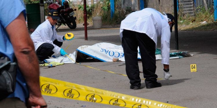 Muertes violentas Honduras 2021