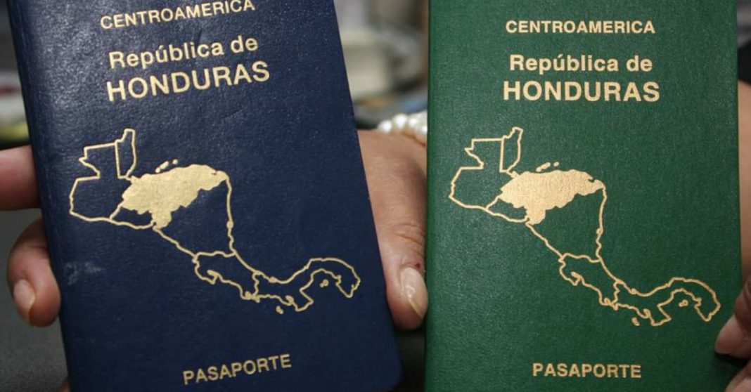 precio pasaporte hondureño INM