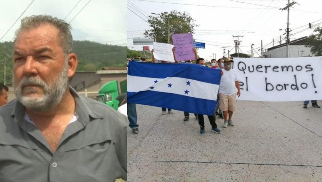 Roberto Contreras protesta Chamelecón