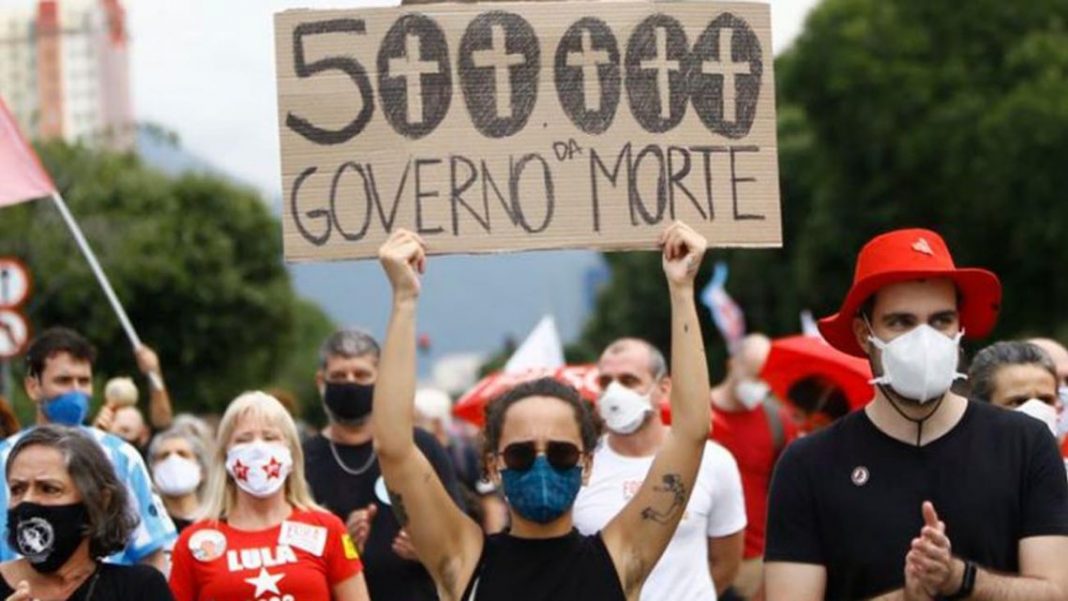 Protestas en Brasil.