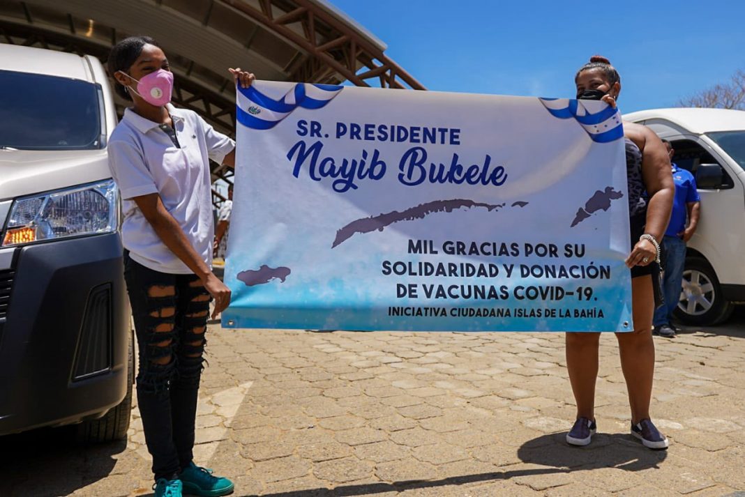 vacunas donadas Islas de la Bahía