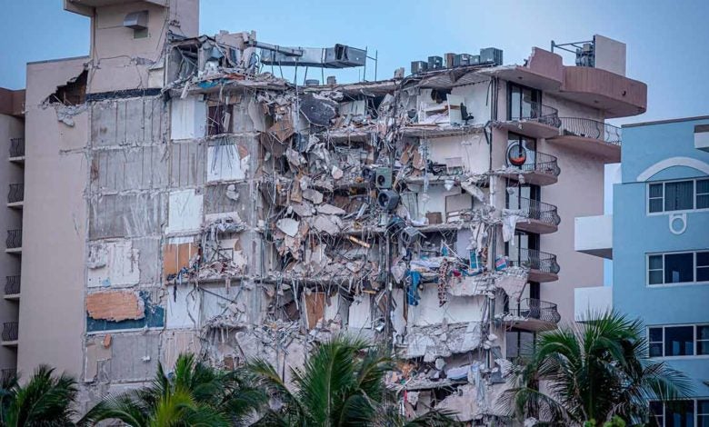 Derrumbe de edificio Miami.