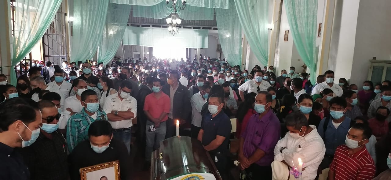 entierro alcalde de Yamaranguila