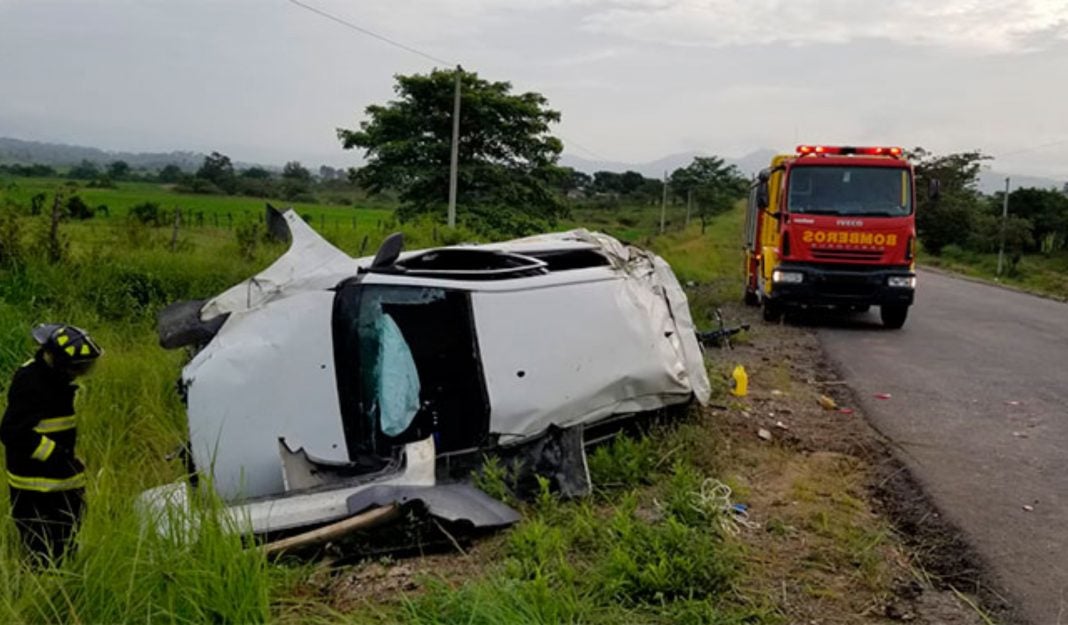 accidente taxi Copán