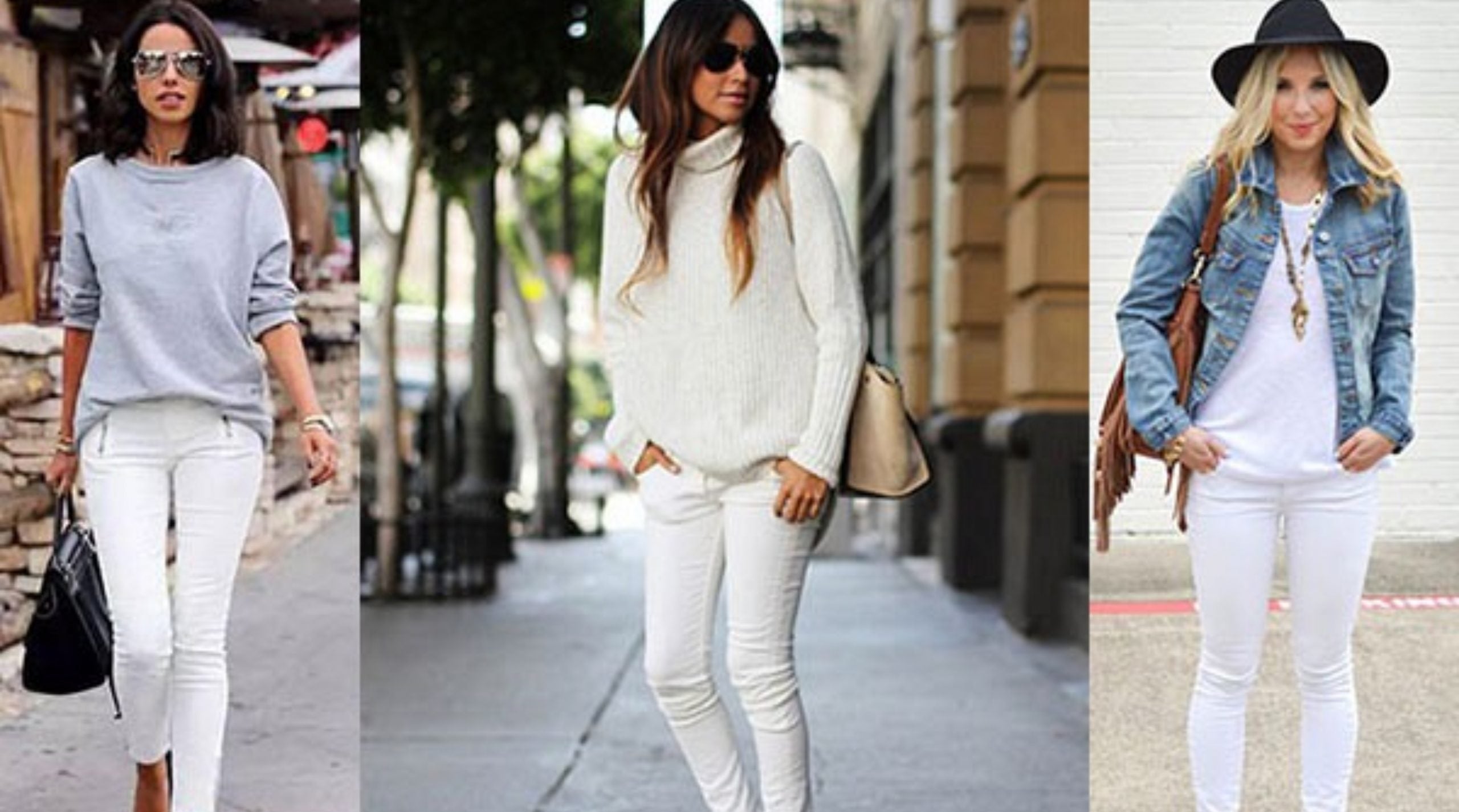 Pantalones blancos y tonos claros para mujer