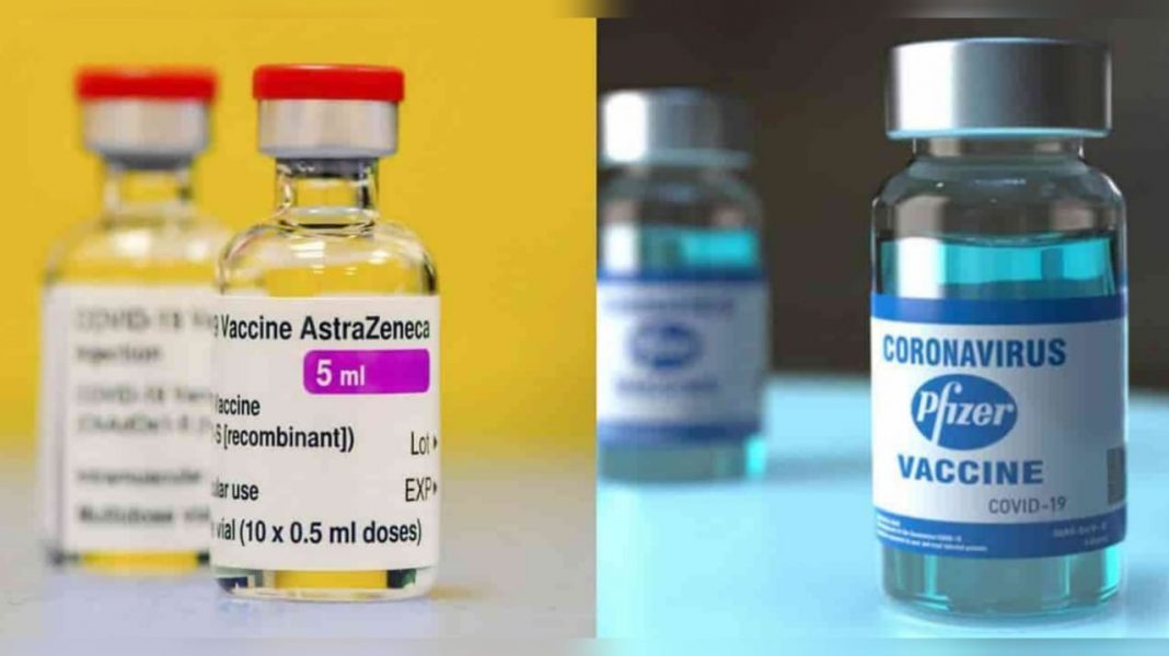 segunda dosis de AstraZeneca y Pfizer