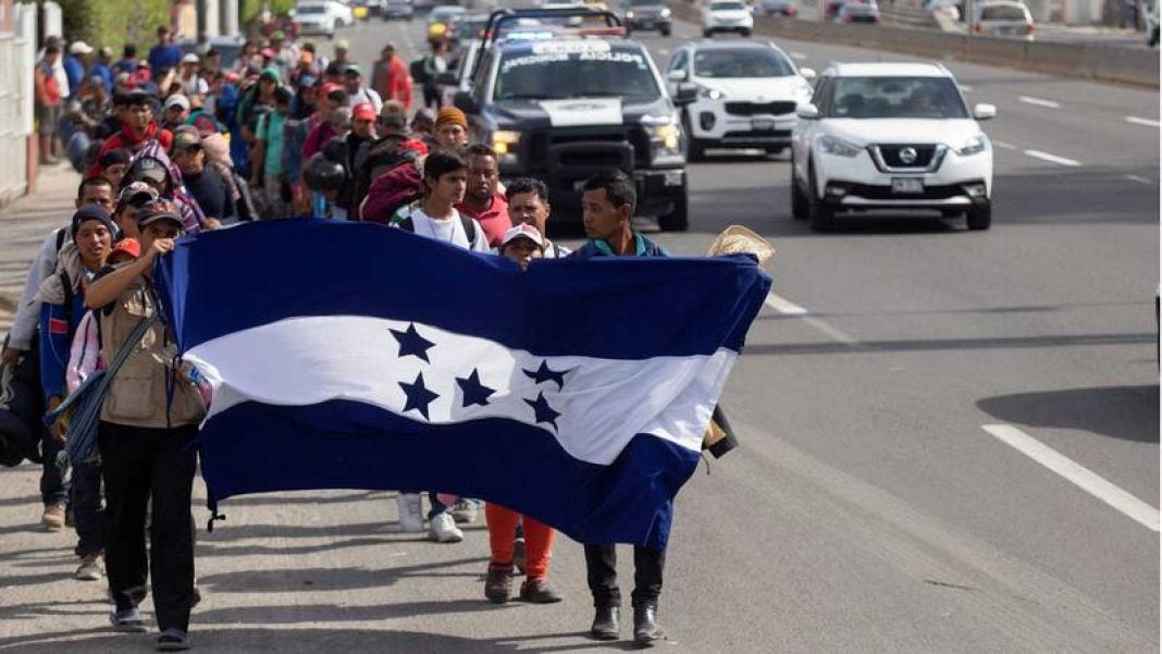 nueva caravana migrante en Honduras