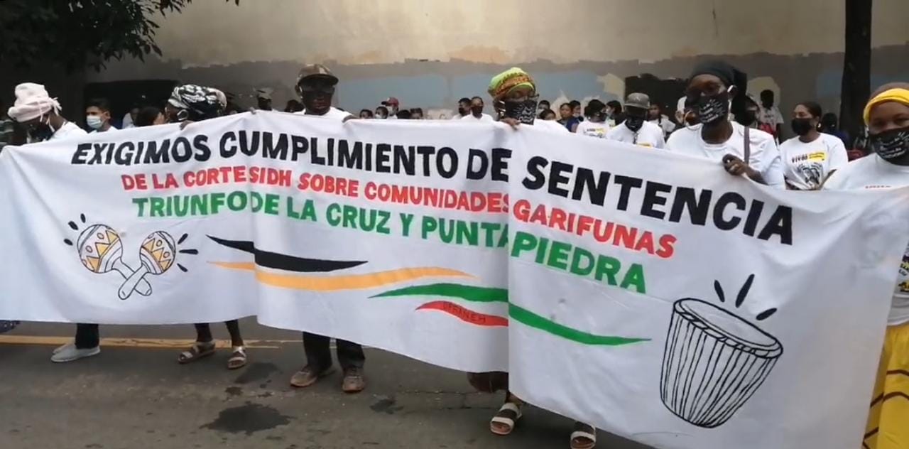garífunas protestan desaparición líderes