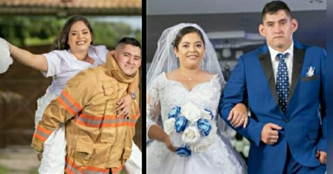 enfermera y bombero se casan en Ocotepeque