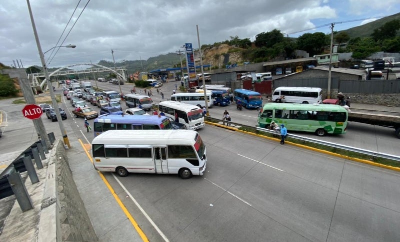 paro de transporte en Honduras
