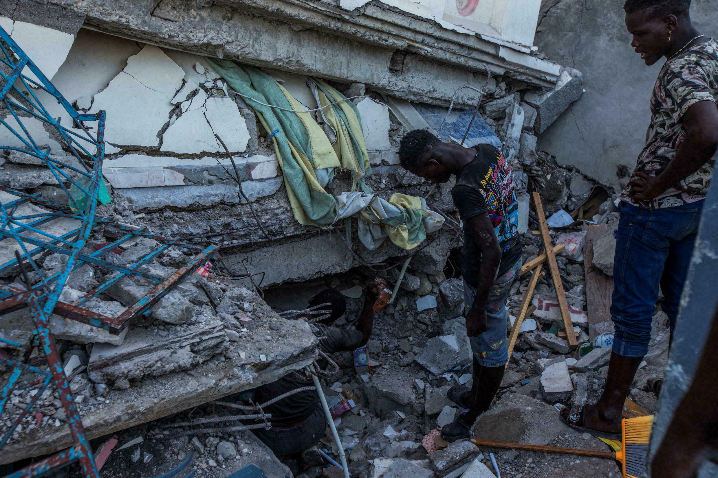 Victima de terremoto en Haití