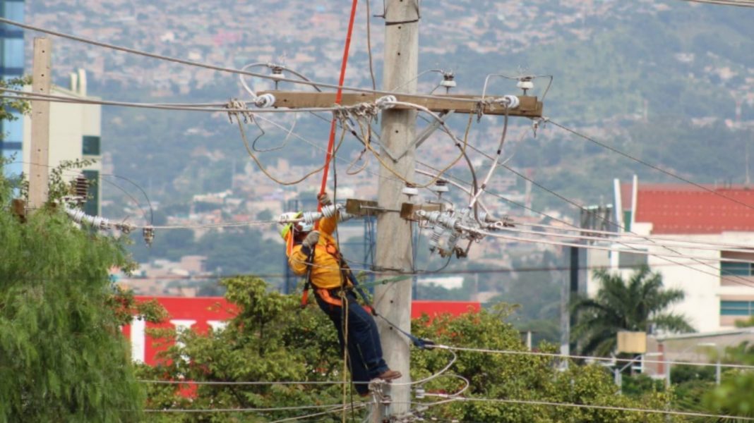 cortes de energía sábado Honduras