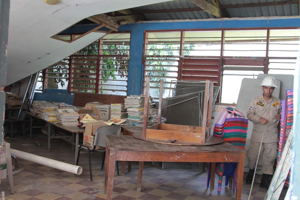 La infraestructura escolar es una de las más afectadas en Honduras.
