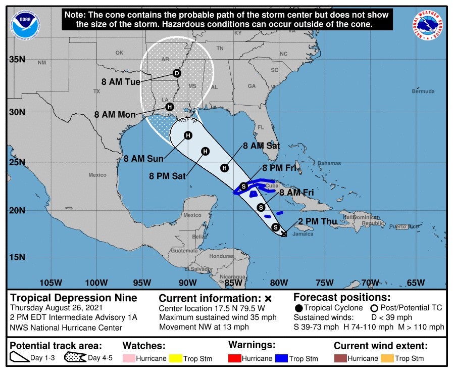 El ciclón tropical tienen una nueva trayectoria, informa el Centro Nacional de Huracanes.