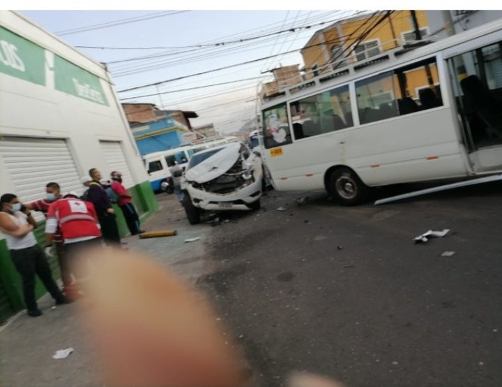 Accidente de transito en Comayagüela