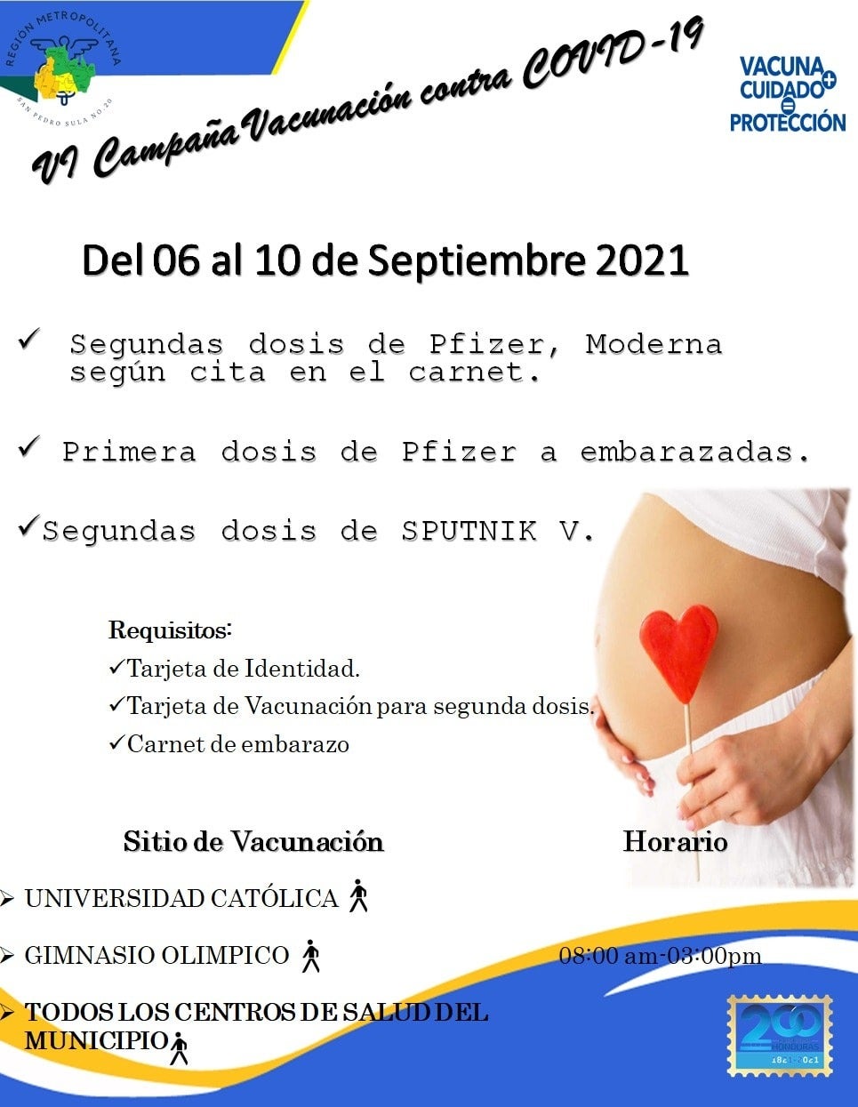 lunes vacunación COVID Honduras