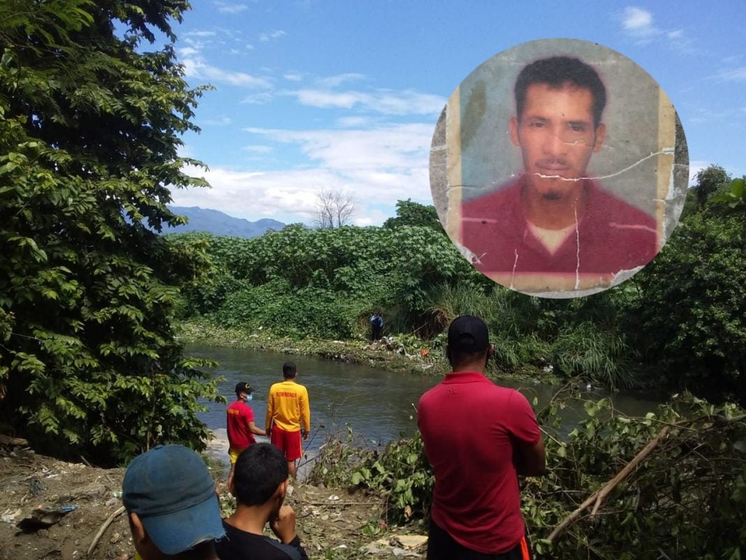 hombre arrastrado por río