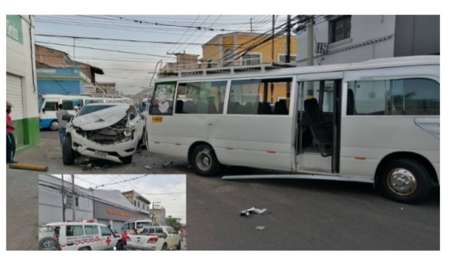 Accidente de transito en Comayagüela
