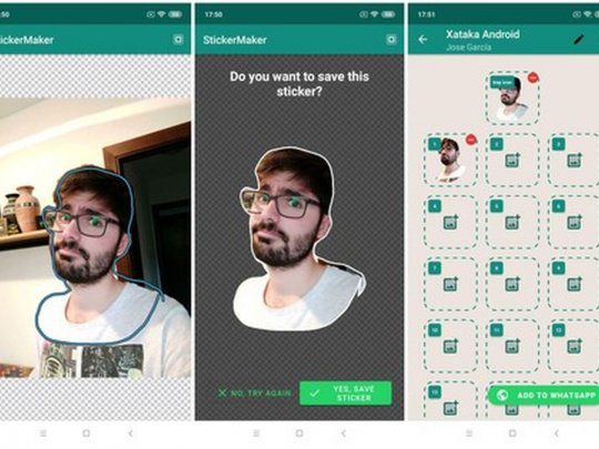 WhatsApp convertir fotos en stickers