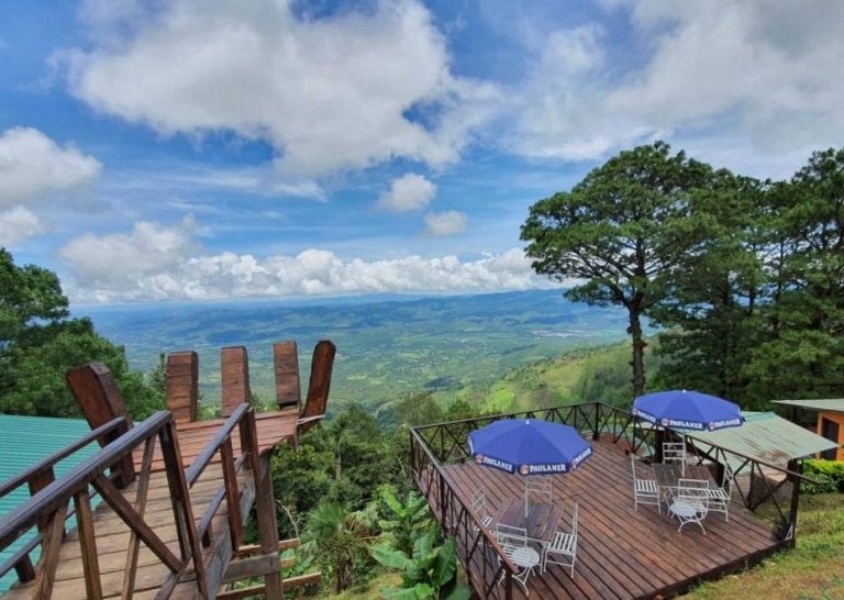 Así es la hermosa vista de estas cabañas. Foto: Honduras Tips.