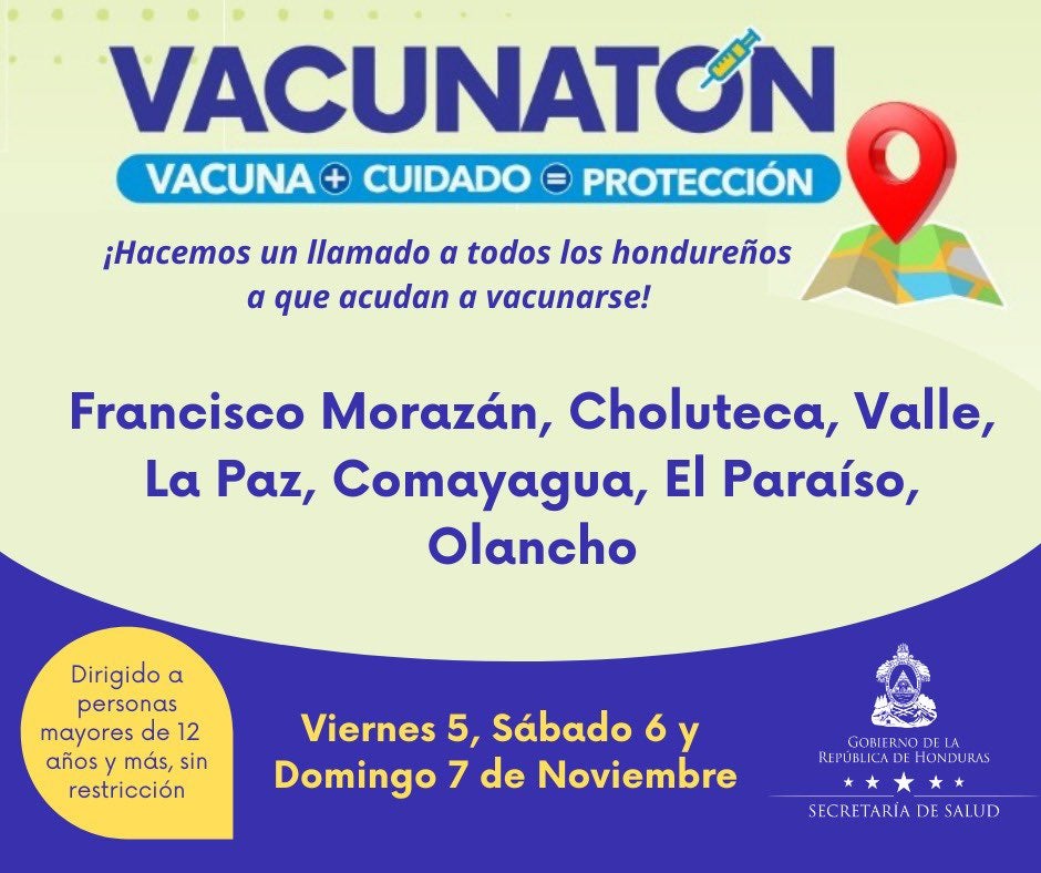 Vacunatón contra COVID en Honduras