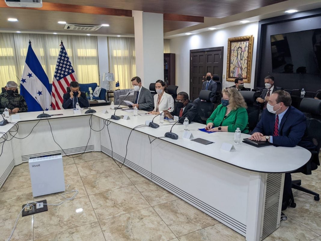 Reuniones del secretario de EEUU Honduras