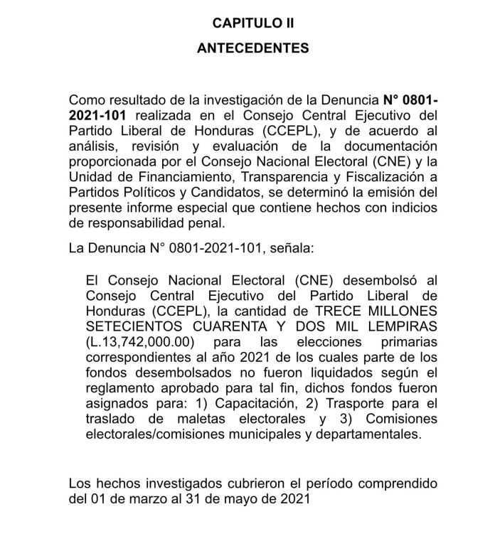 El TSC envió al MP el informe en el que se encontraba responsabilidad penal sobre Luis Zelaya.