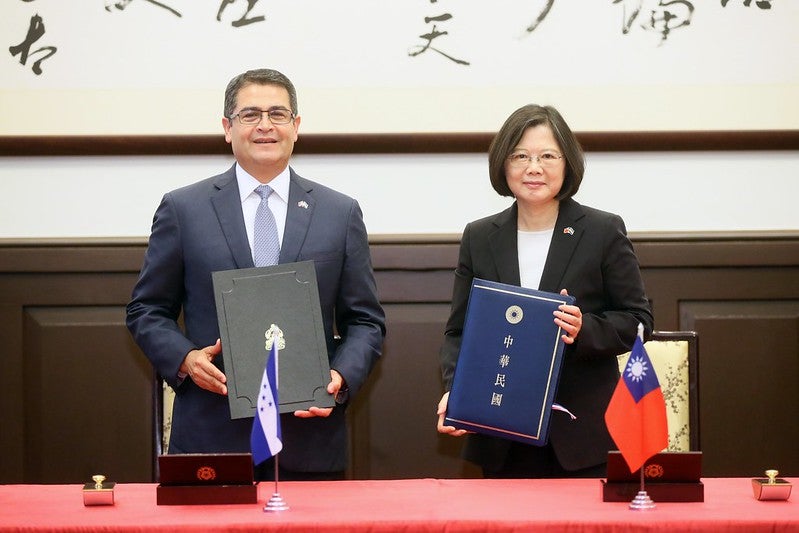 El mandatario ha reiterado en varias ocasiones la excelente relación que Honduras mantienen con Taiwán.