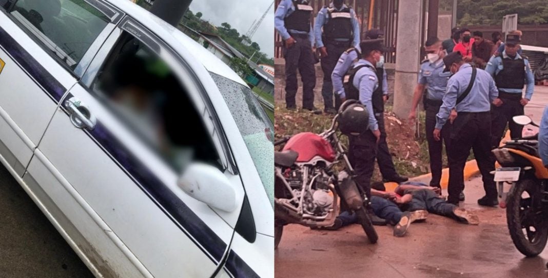 matan mujer en taxi La Ceiba