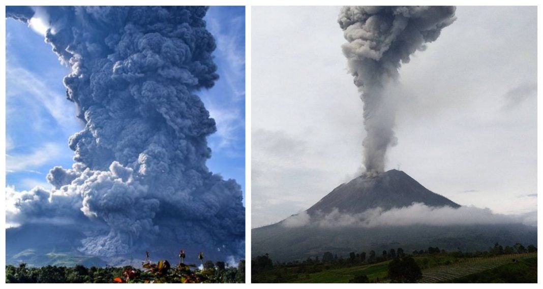 Erupción de volcán en Indonesia